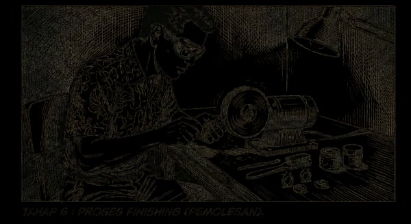 Tahap Finishing Touches - Workshop Pembuatan Cincin di Salim Silver